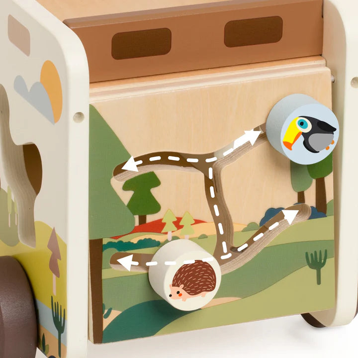 CWO Classic World Prairie Explorer Truck - Safe Musical Puzzle Toy for Babies