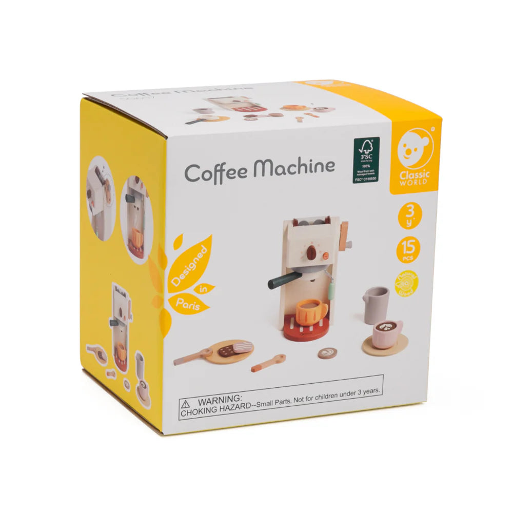 Đồ Chơi Máy Pha Cà Phê Bằng Gỗ Classic World - Wooden Coffee Machine Toy