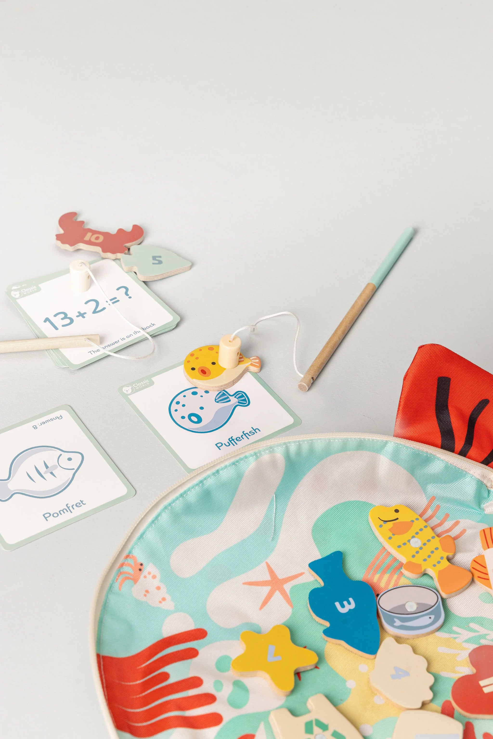 Classic World Wooden Magnetic Fishing Toy
