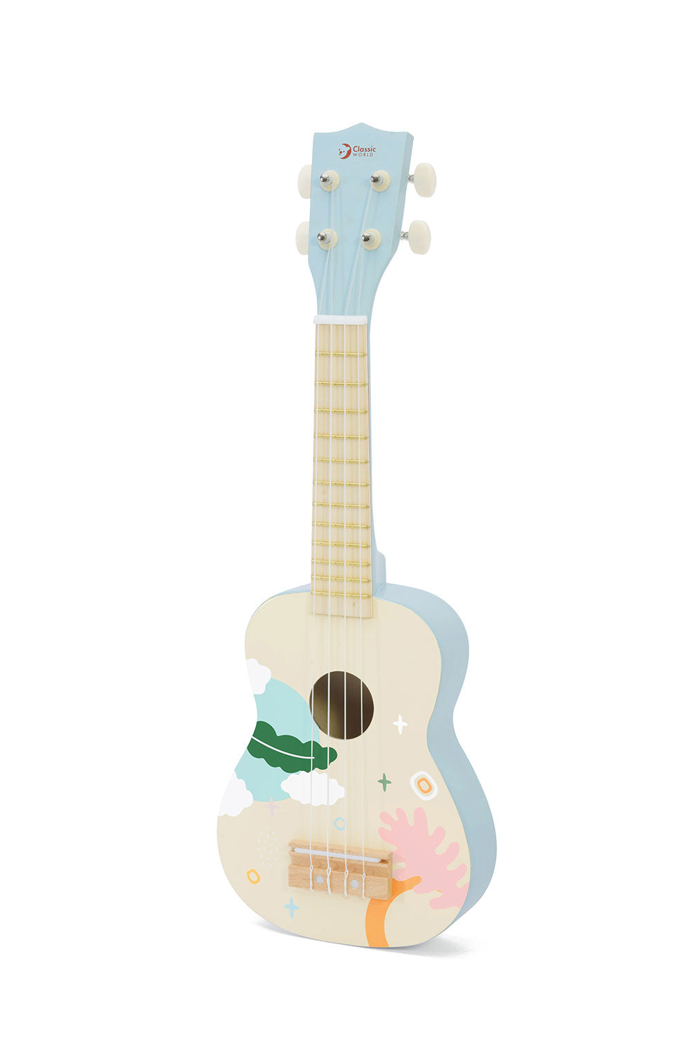 Đồ Chơi Âm Nhạc Đàn Ukulele Gỗ Cho Bé Iris (Màu Xanh) | Classic World