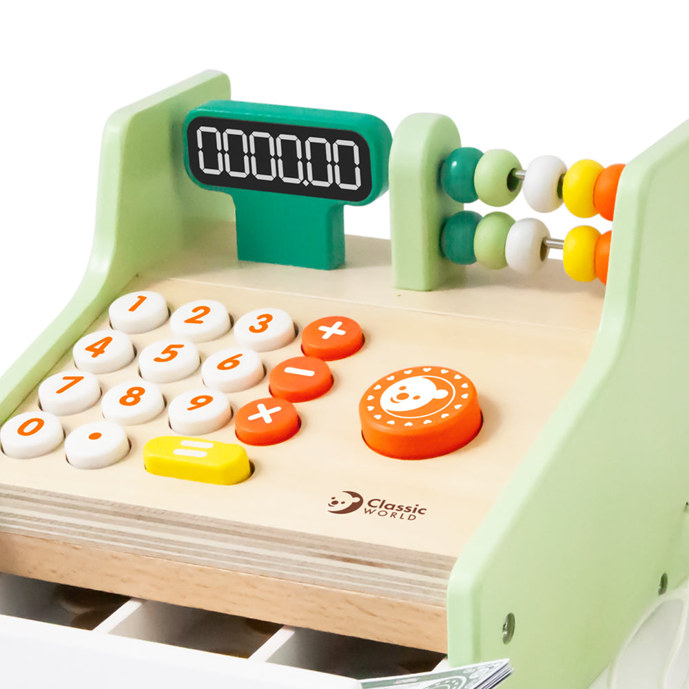 Đồ Chơi Máy Tính Tiền Siêu Thị Bằng Gỗ Cash Register | Classic World