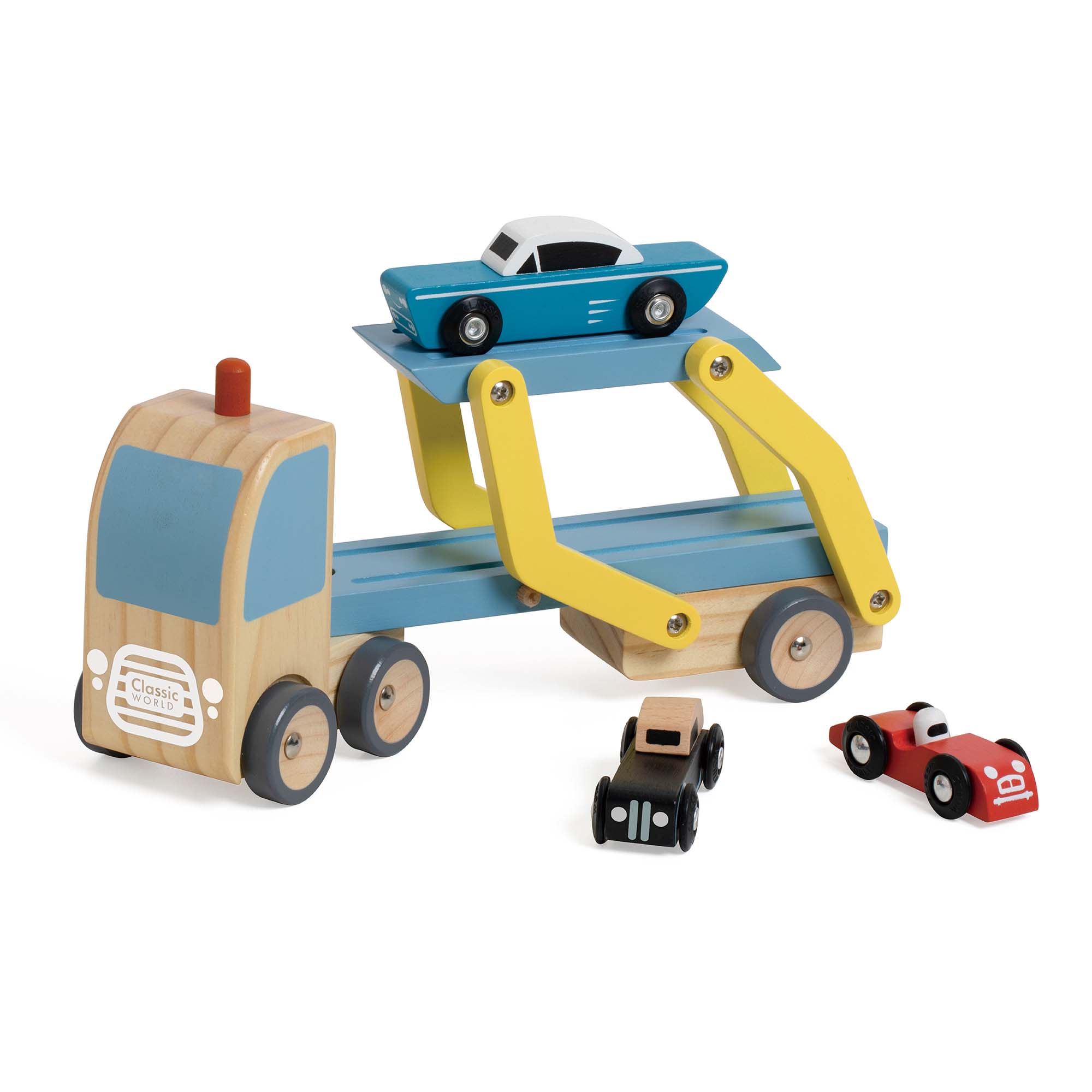 Đồ Chơi Xe Tải Vận Chuyển Ô Tô Bằng Gỗ Car Transporter Truck | Classic World
