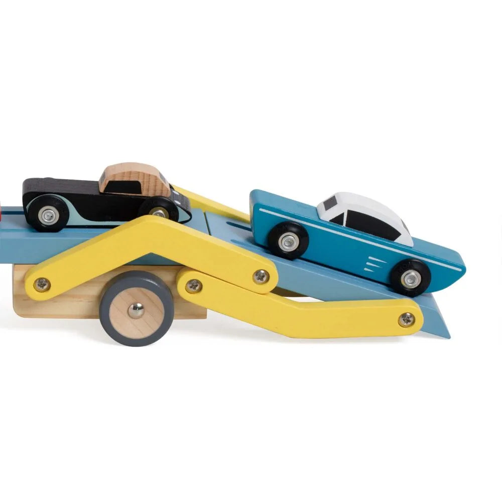 Đồ Chơi Xe Tải Vận Chuyển Ô Tô Bằng Gỗ Car Transporter Truck | Classic World