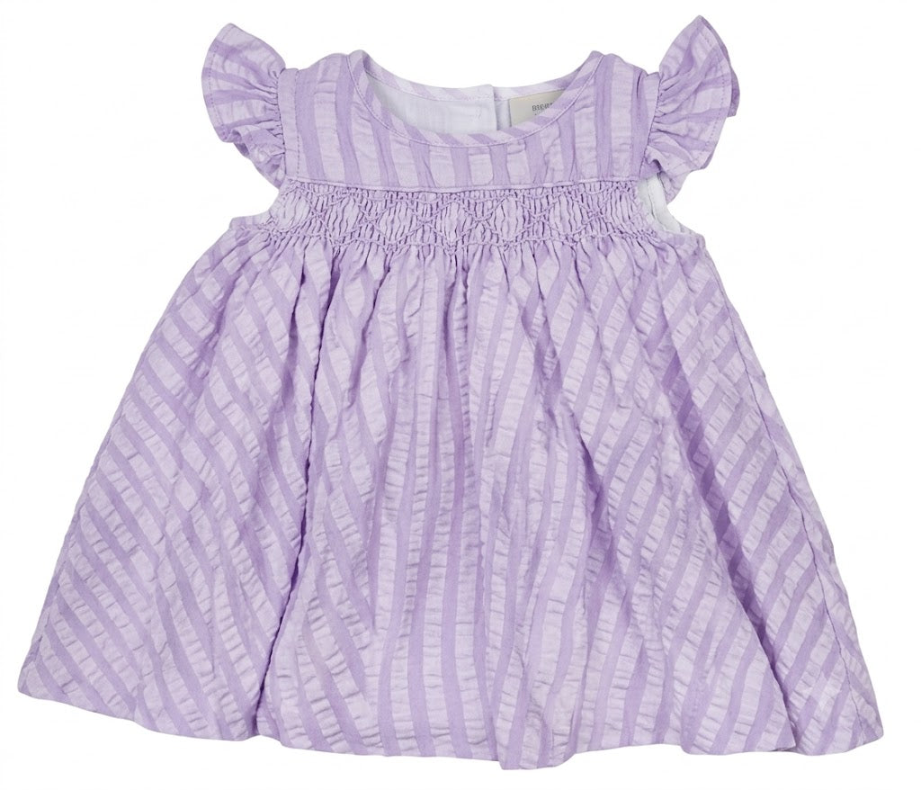 Đầm Thêu Tay Bé Gái Lavender Gingham Hand-Smocked (1-8Y) | Albetta
