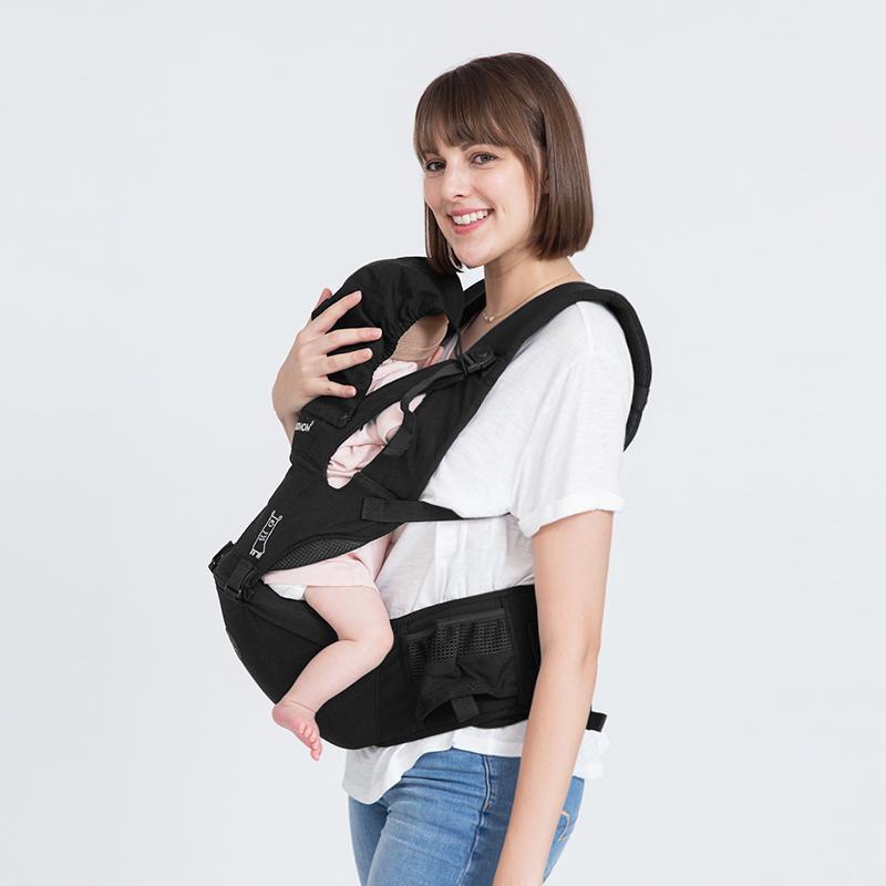 Địu Ngồi Em Bé Cao Cấp Nero Bianco X MOOIMOM