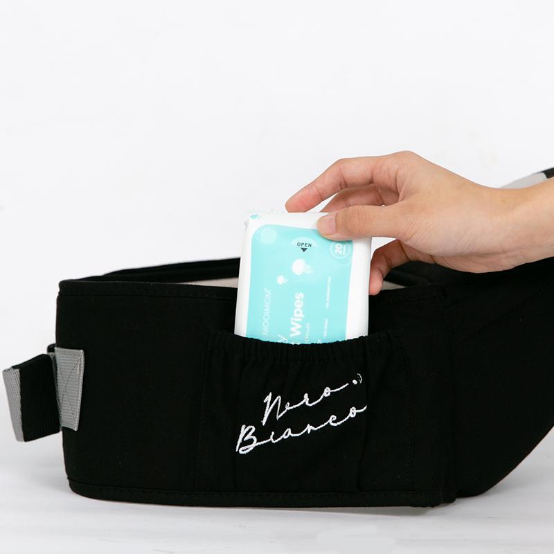 Địu Ngồi Em Bé Cao Cấp Nero Bianco X MOOIMOM