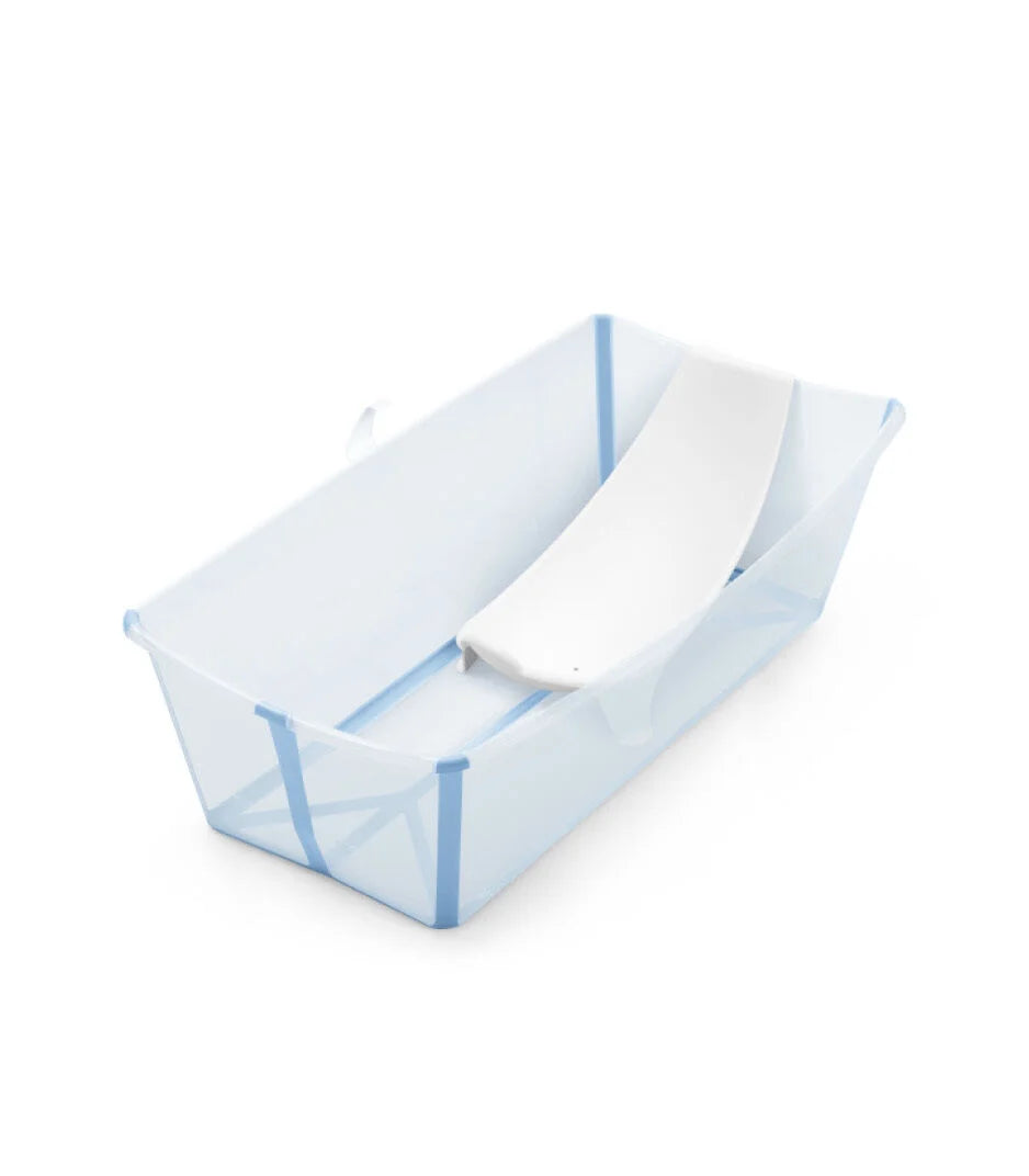 Stokke Flexi Bundle XL large folding bathtub with integrated backrest for newborns-6 years old