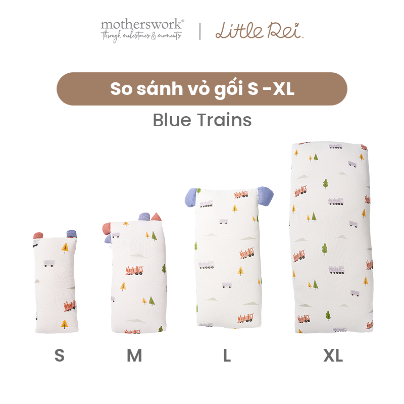Gối Ôm Vải Sợi Tre  Little Rei, Nhiều Size Mềm Mại Cho Bé