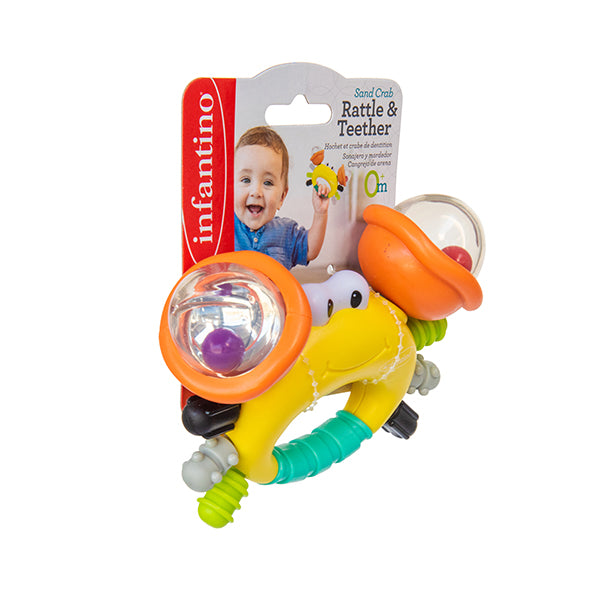 Xúc Xắc Ngậm Nướu Hình Cua Biển Sand Crab | Infantino