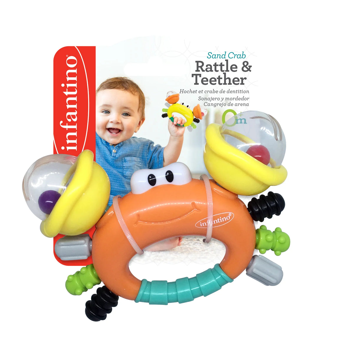 Xúc Xắc Ngậm Nướu Hình Cua Biển Sand Crab | Infantino