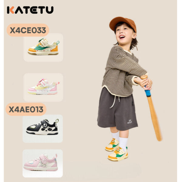 Giày Thời Trang Cho Bé Hỗ Trợ Chống Bẹt Chân Hình Thỏ Hồng Soft PU Cute Creatures & Tasty Treats Functional Shoes | Katetu
