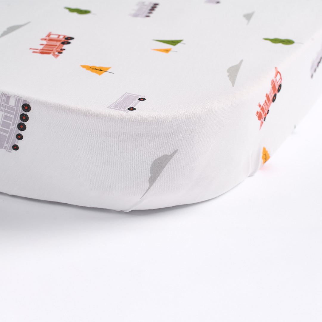 Little Rei Bamboo Fiber Bed Sheet, Elastic Hem