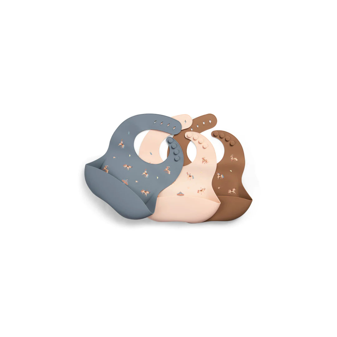 Wooden Horse Silicone Bibs
