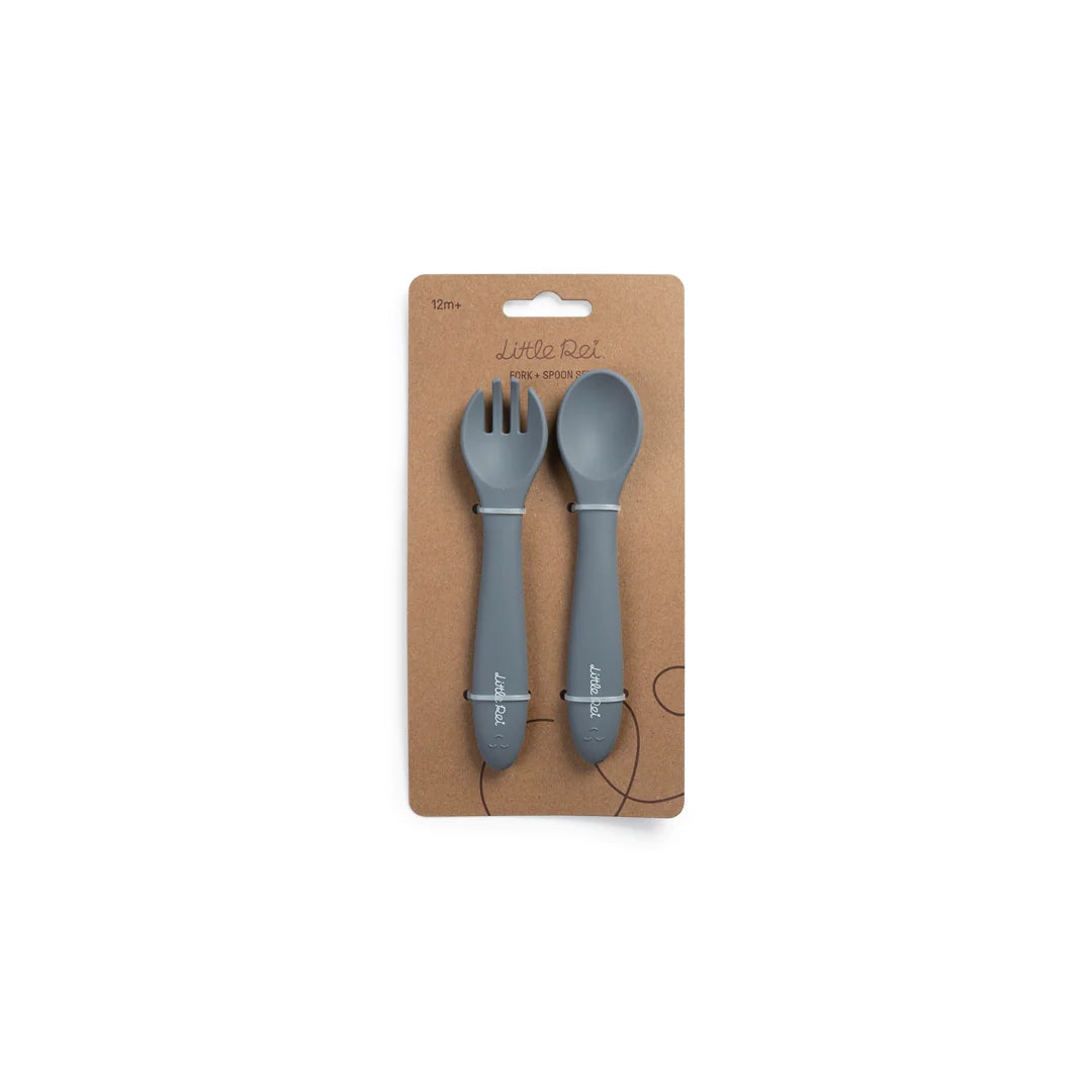 Silicone Fork and Spoon Set for Toddlers