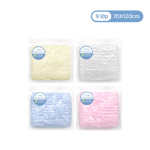 L'ANGE Premium 9-Layer Cotton Bath Towel Soft Absorbent 70x120cm