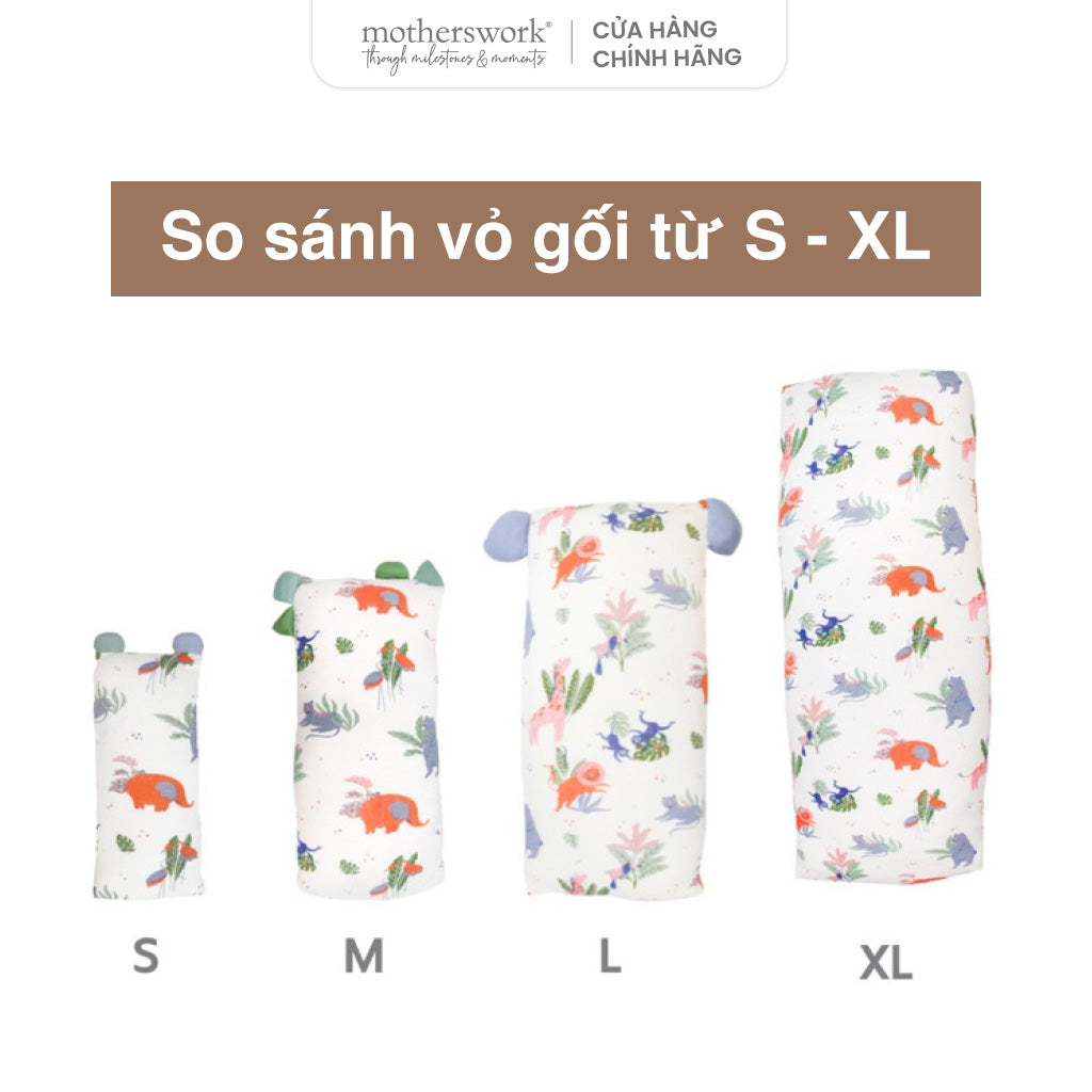 Gối Ôm Vải Sợi Tre  Little Rei, Nhiều Size Mềm Mại Cho Bé