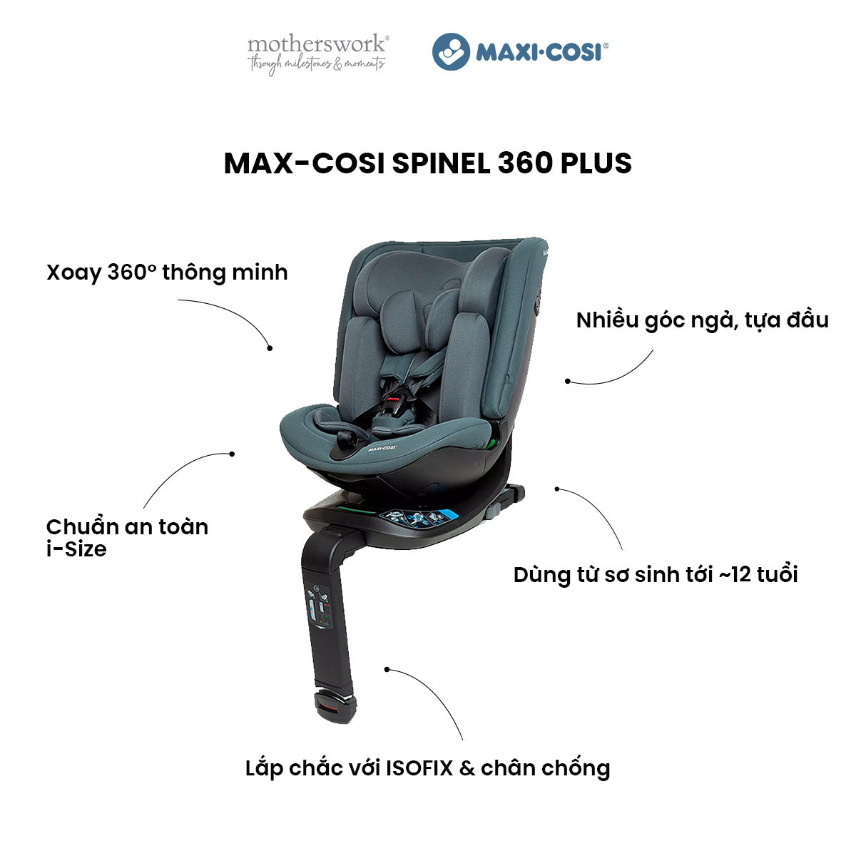 Ghế Ô Tô Trẻ Em Maxi-Cosi Pebble S Cao Cấp An Toàn & Tiện Lợi Từ Sơ Sinh - 2 Màu