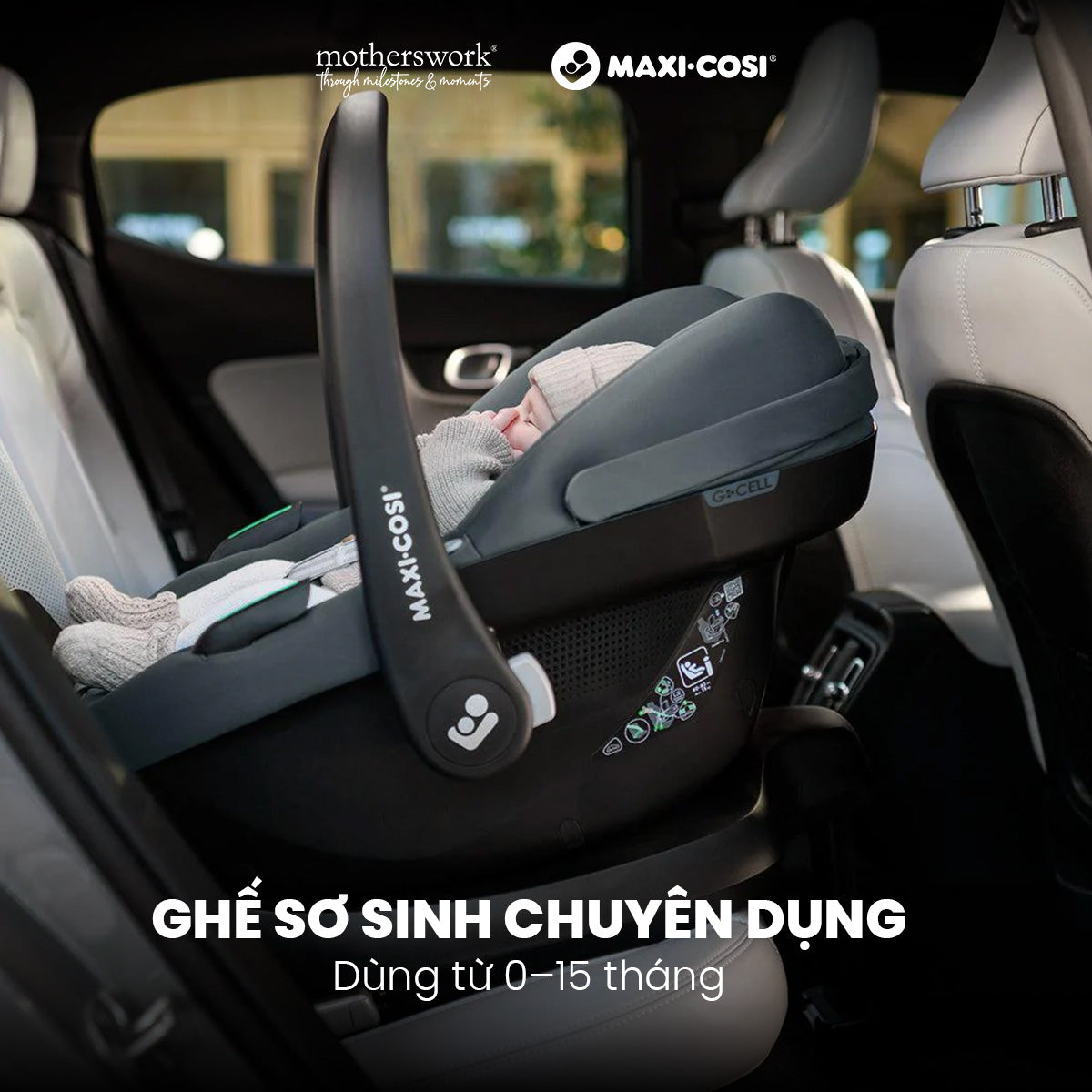 Ghế Ô Tô Trẻ Em Maxi-Cosi Pebble S Cao Cấp An Toàn & Tiện Lợi Từ Sơ Sinh - 2 Màu