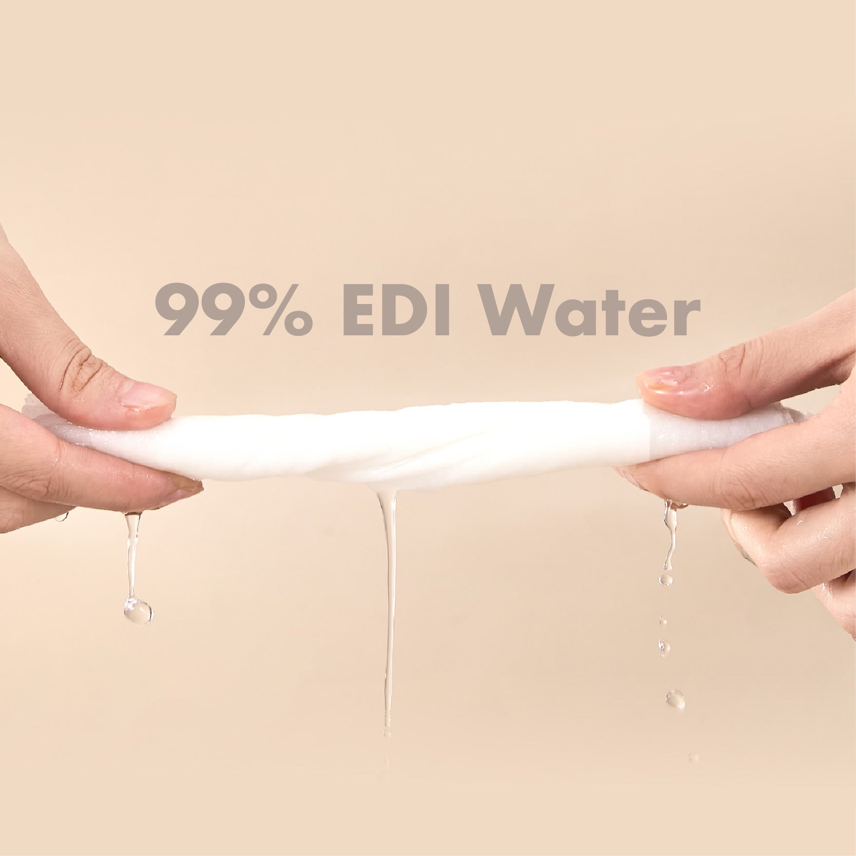 MUGU Baby Wipes with 99% EDI Purified Water (80 wipes) - Soft, Safe for Sensitive Skin