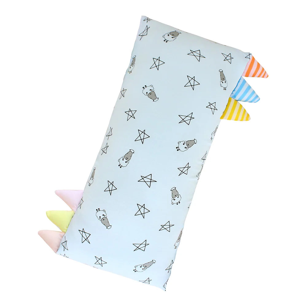 Gối Ôm Sợi Tre Cao Cấp Hoạ Tiết Chú Cừu Và Ngôi Sao Bed-Time Buddy (18x38cm) | Baa Baa Sheepz