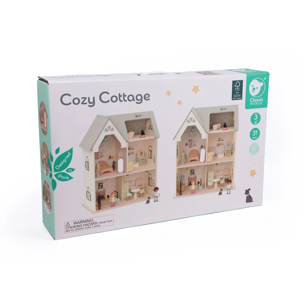 Mô Hình Ngôi Nhà Gỗ Thu Nhỏ Cozy Cottage | Classic World