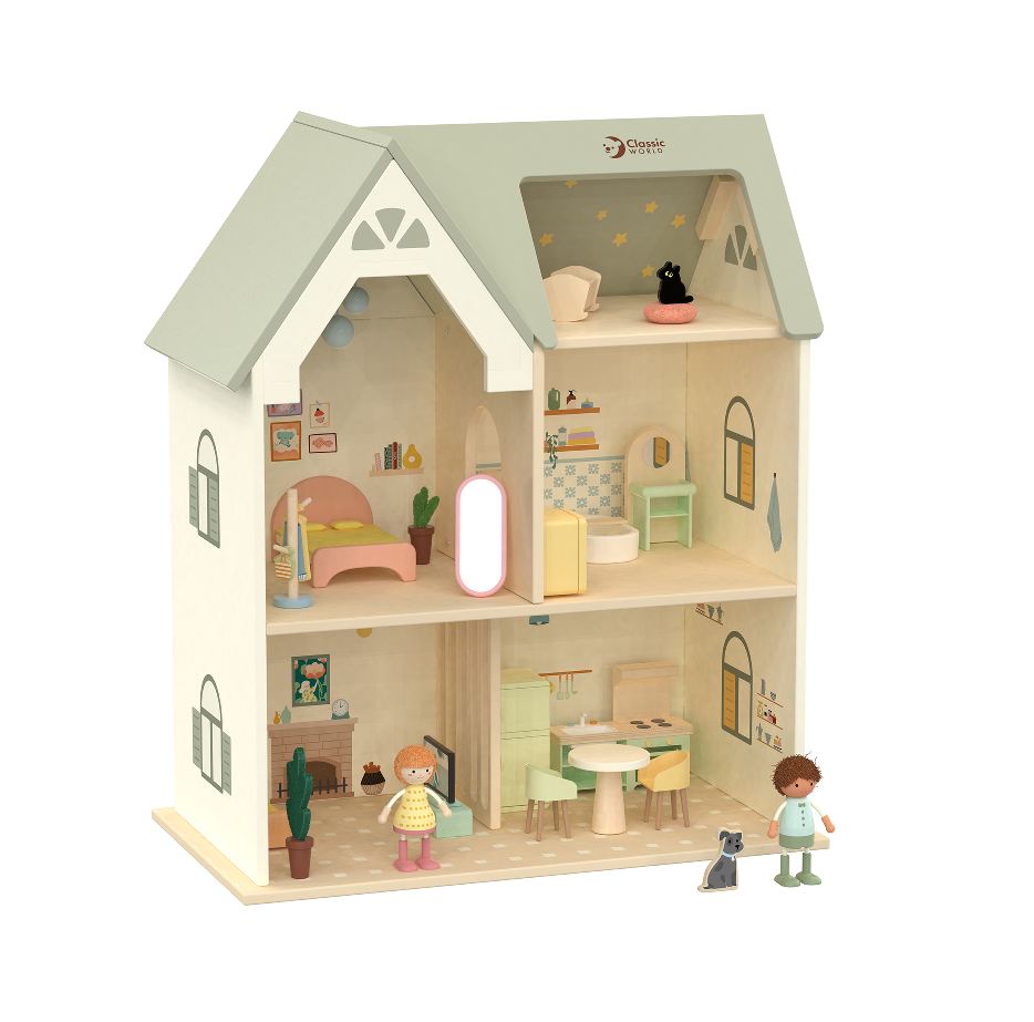 Mô Hình Ngôi Nhà Gỗ Thu Nhỏ Cozy Cottage | Classic World