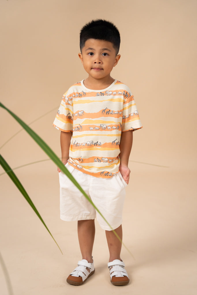 Áo thun Peach hoạ tiết động vật