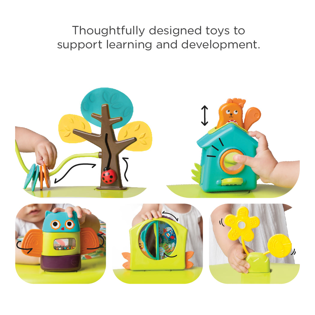 Bộ Bàn Chơi Oribel Portaplay Kèm 2 Ghế - Forest Friends