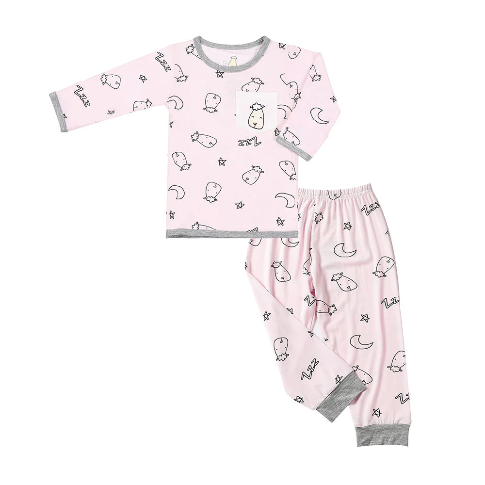 Bộ Đồ Ngủ Pyjamas Set Sweet Dreams Màu Hồng Đa Dạng Độ Tuổi | Baa Baa Sheepz