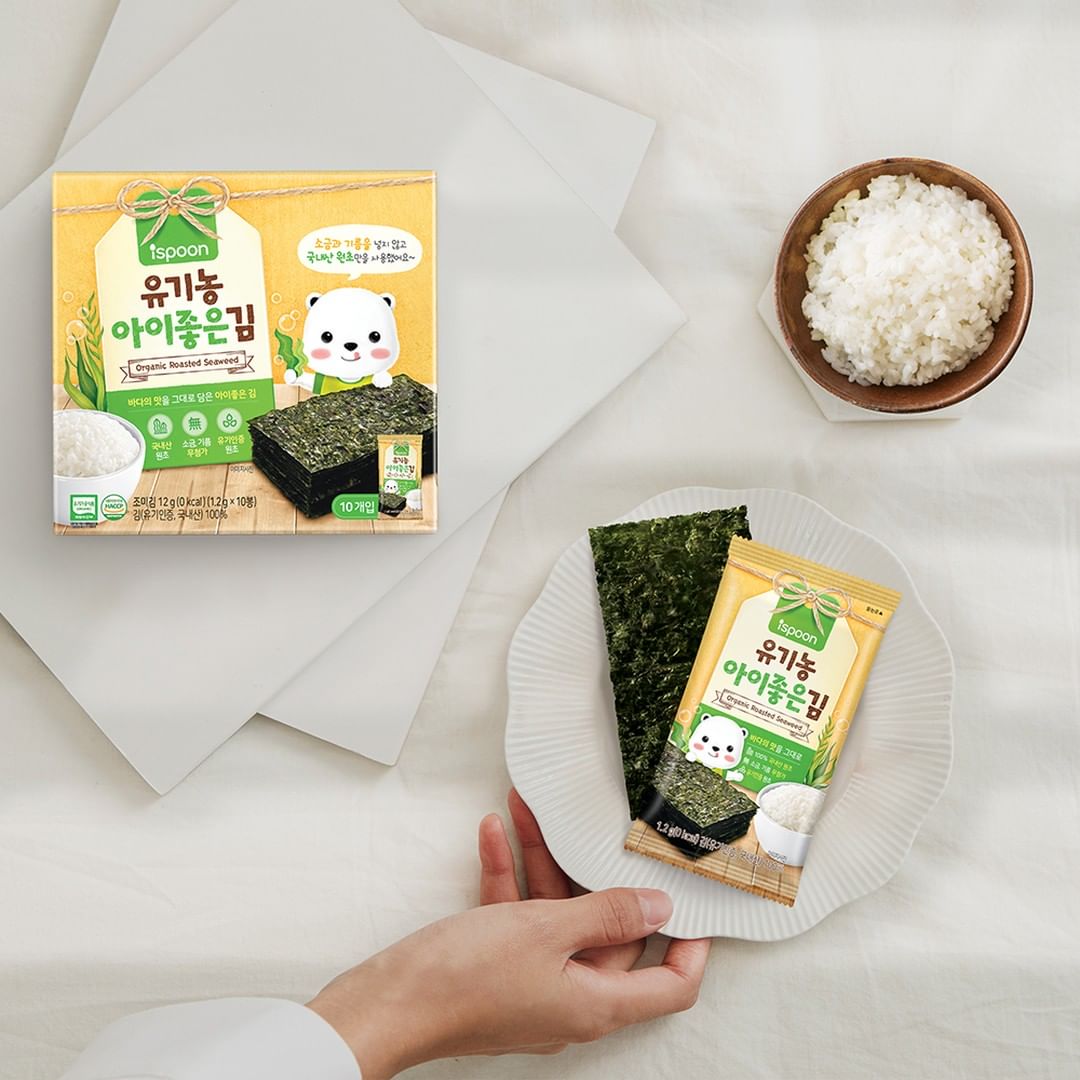 Ispoon - Rong biển hữu cơ Ispoon organic seaweed 12G