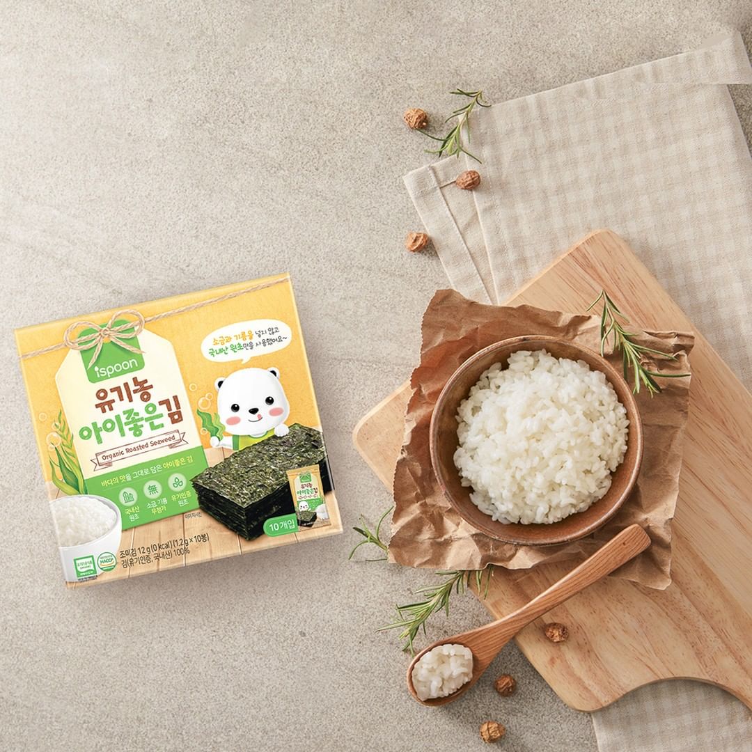 Ispoon - Rong biển hữu cơ Ispoon organic seaweed 12G