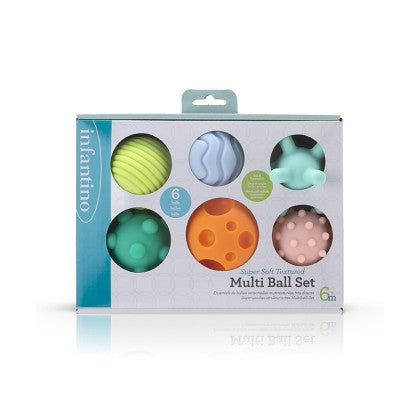 Bộ 6 Bóng Cảm Giác Siêu Mềm Super Soft Textured Multi Ball Set | Infantino