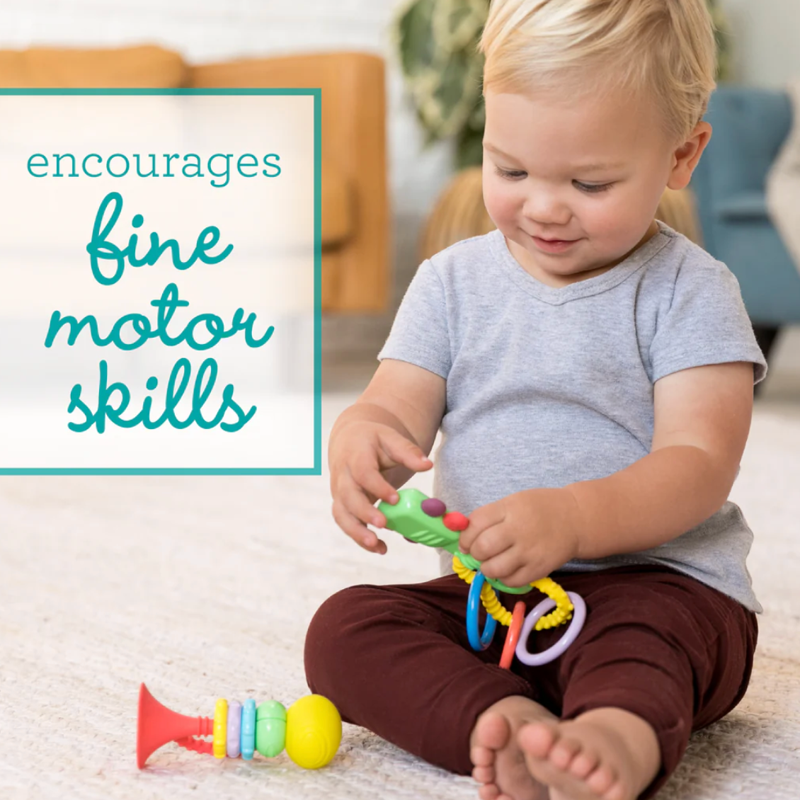 Bộ Đồ Chơi Gặm Nướu và Nhạc Cụ Đầu Tiên INFANTINO (INF Baby's 1st)