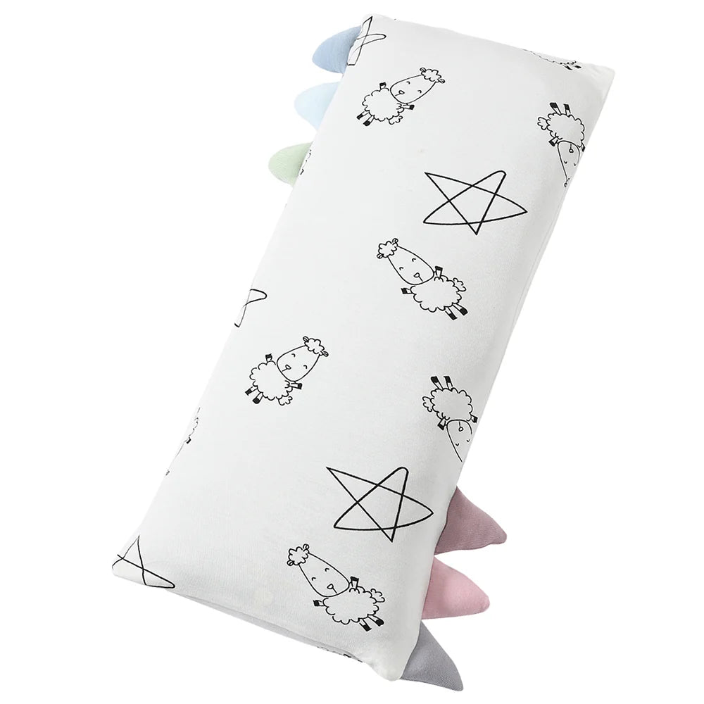 Gối Ôm Sợi Tre Hoạ Tiết Ngôi Sao Và Cừu Bed-Time Buddy Cute Big Star And Sheepz Màu Trắng Nhiều Size | Baa Baa Sheepz