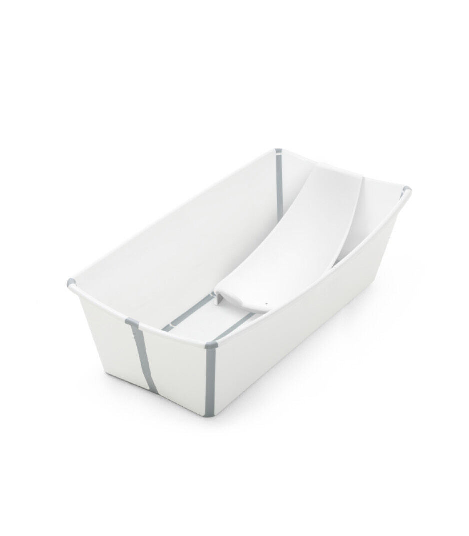Stokke Flexi Bundle XL large folding bathtub with integrated backrest for newborns-6 years old