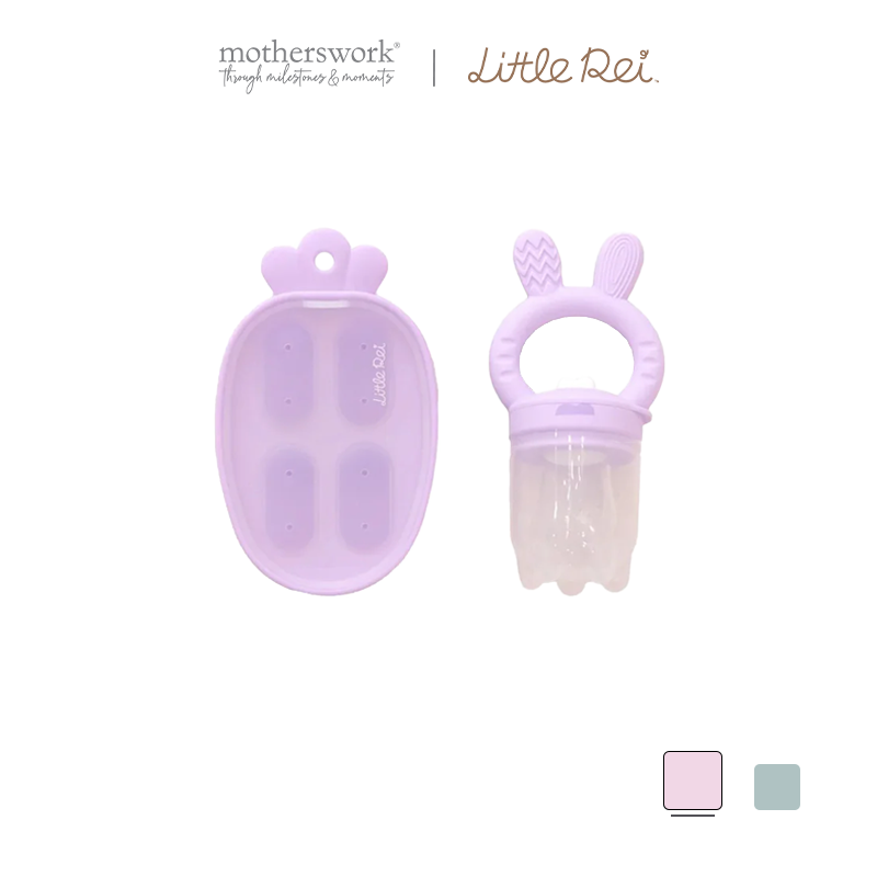 Little Rei Premium Silicone Anti-Choke Food Feeder for Babies to Practice Chewing