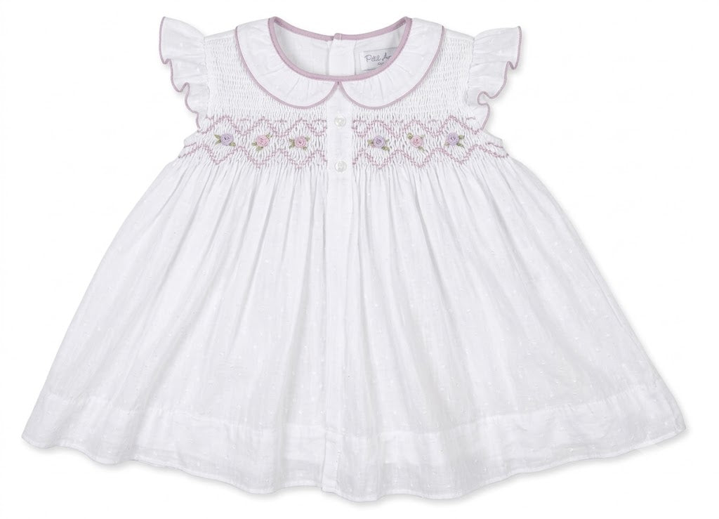 Váy Đầm Thêu Tay Họa Tiết Hoa Dại Wildflower - Màu Tím Nhạt (2-6Y) | Albetta