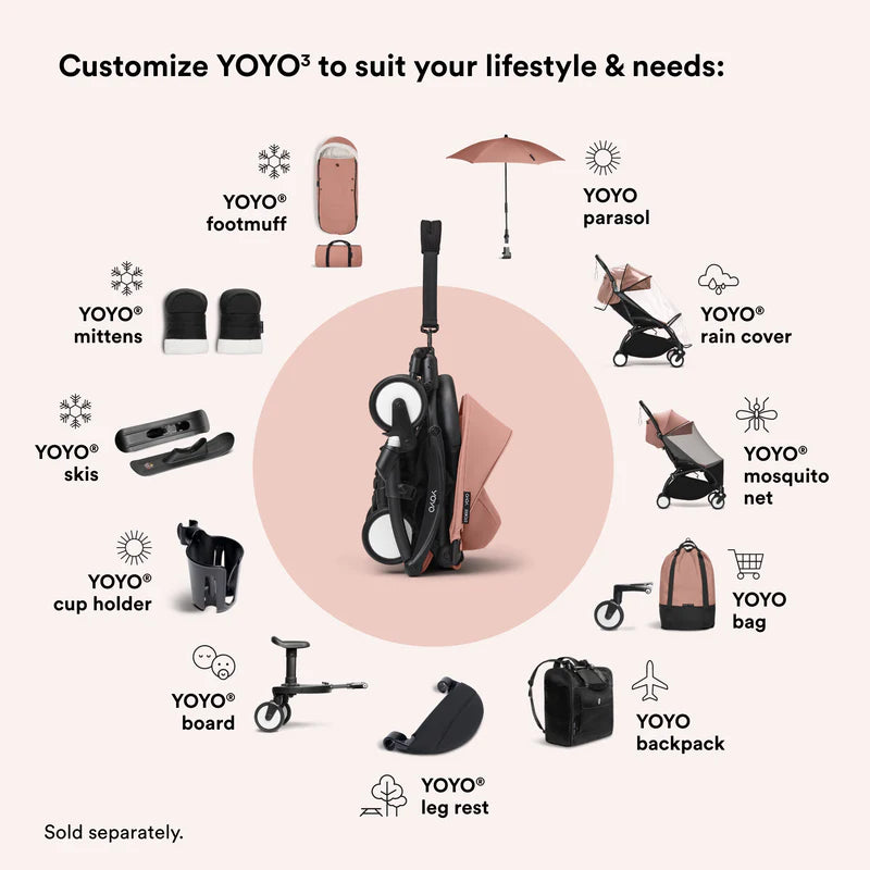 Dù/Ô Stokke Yoyo parasol che nắng mưa gắn xe đẩy (nhiều màu)