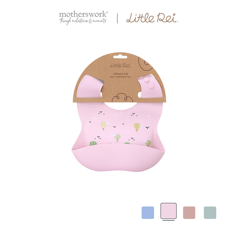 LITTLE REI premium bib, safe silicone material, for babies from 6 months old - Little Rei Bib 