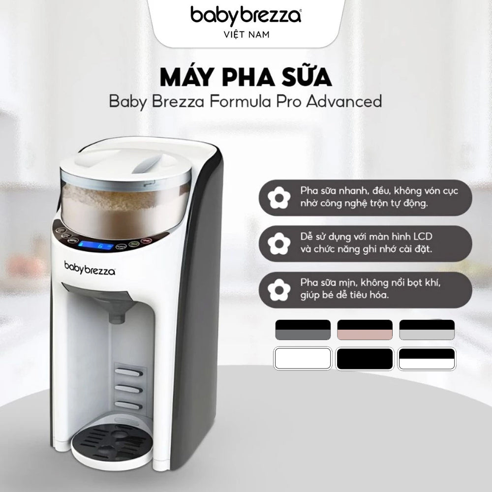 Máy Pha Sữa Tự Động Baby Brezza Formula Pro Advanced Thế Hệ Thứ 2 Tiện Lợi, An Tâm Cho Mẹ Và Bé
