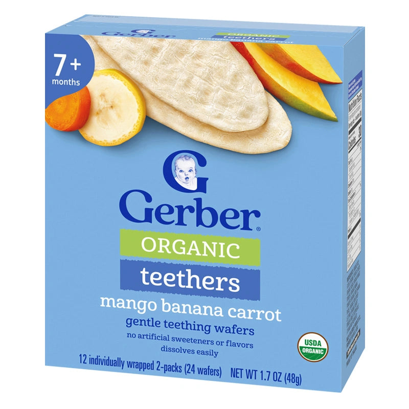 Gerber Organic Mango Banana Carrot Rice Crackers