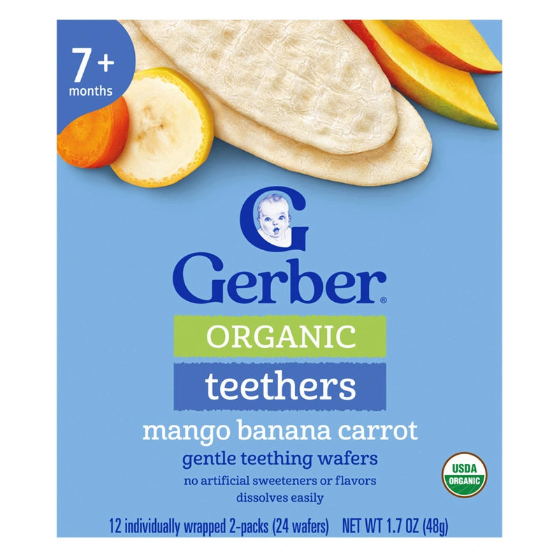 Gerber Organic Mango Banana Carrot Rice Crackers