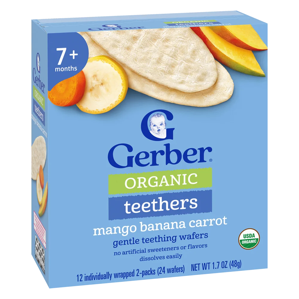 Gerber Organic Mango Banana Carrot Rice Crackers