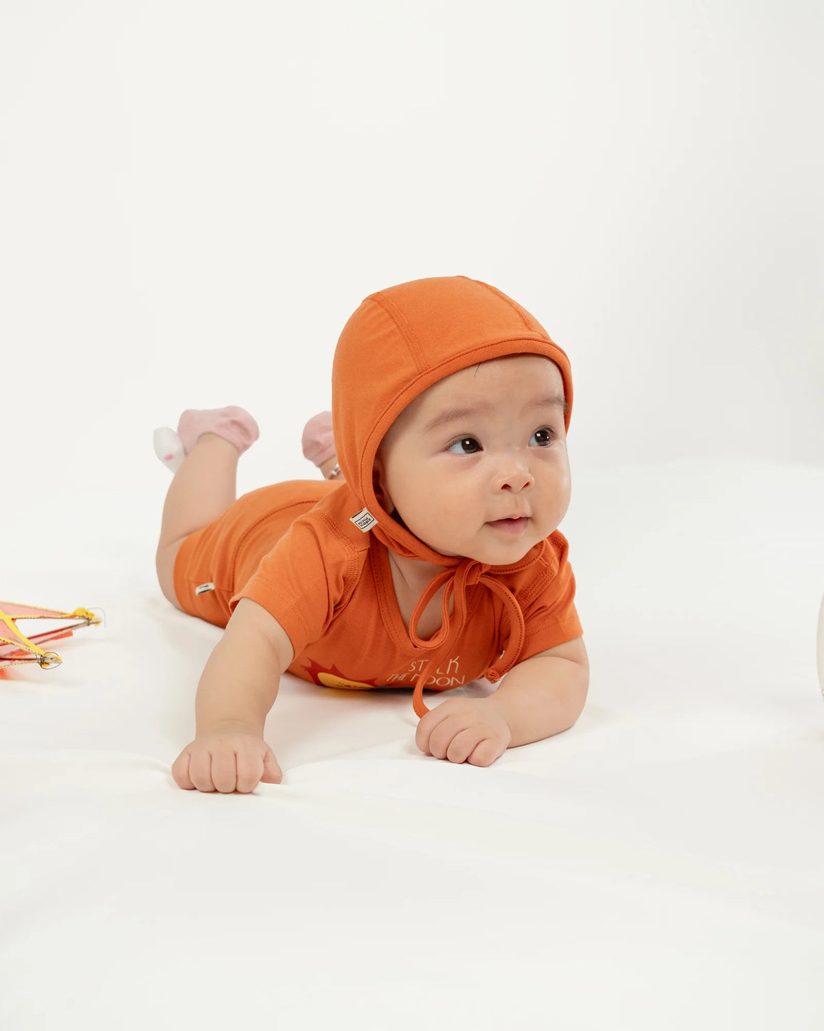 Quần Bloomers Vải Tăm Nin Rib Bloomers Cho Bé Từ 6-9M Màu Cam Đỏ | NINUNAPZ