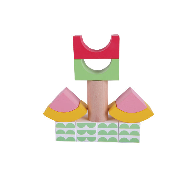 Đồ Chơi Gỗ Classic World - Bộ Xếp Hình Khối Khu Vườn Cầu Vồng Rainbow Garden