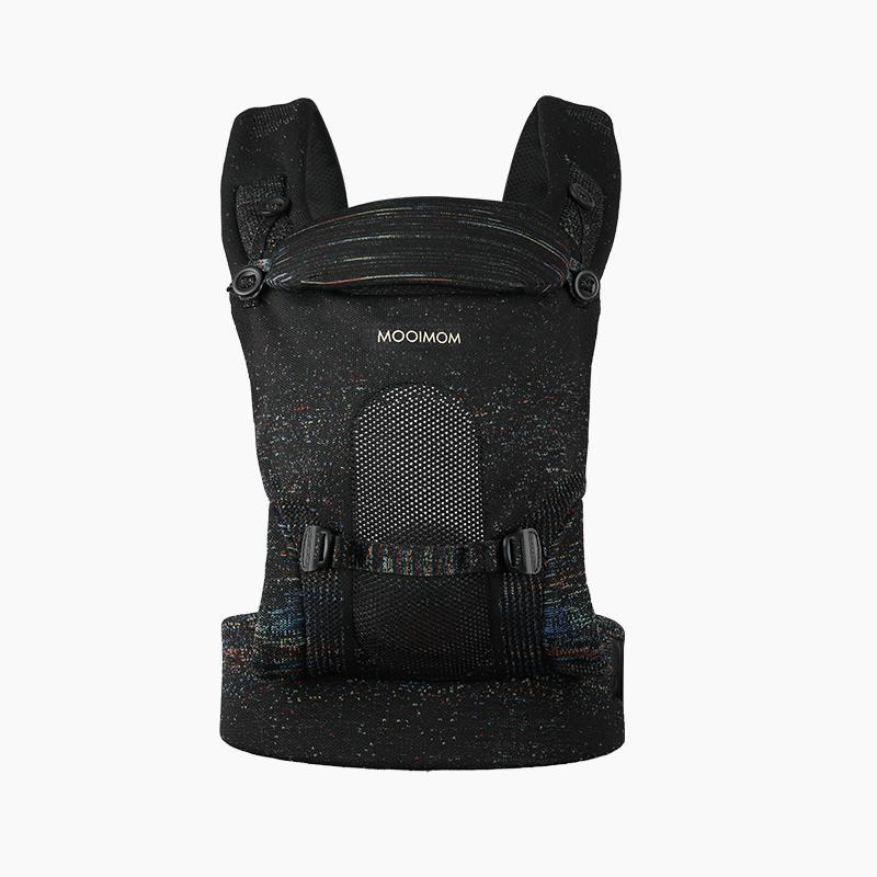 MOOIMOM Premium Airyknit Baby Carrier - Grey | Breathable, Full Support 0-36 Months
