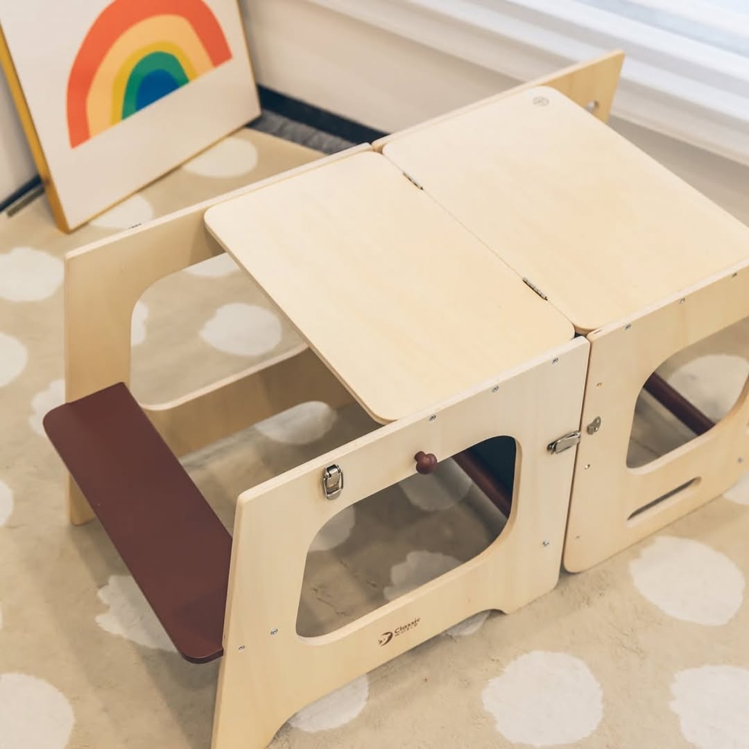 Đồ Chơi Tháp Đa Năng Biến Hình Thành Bàn Ghế Classic World - Convertible Helper Tower Table