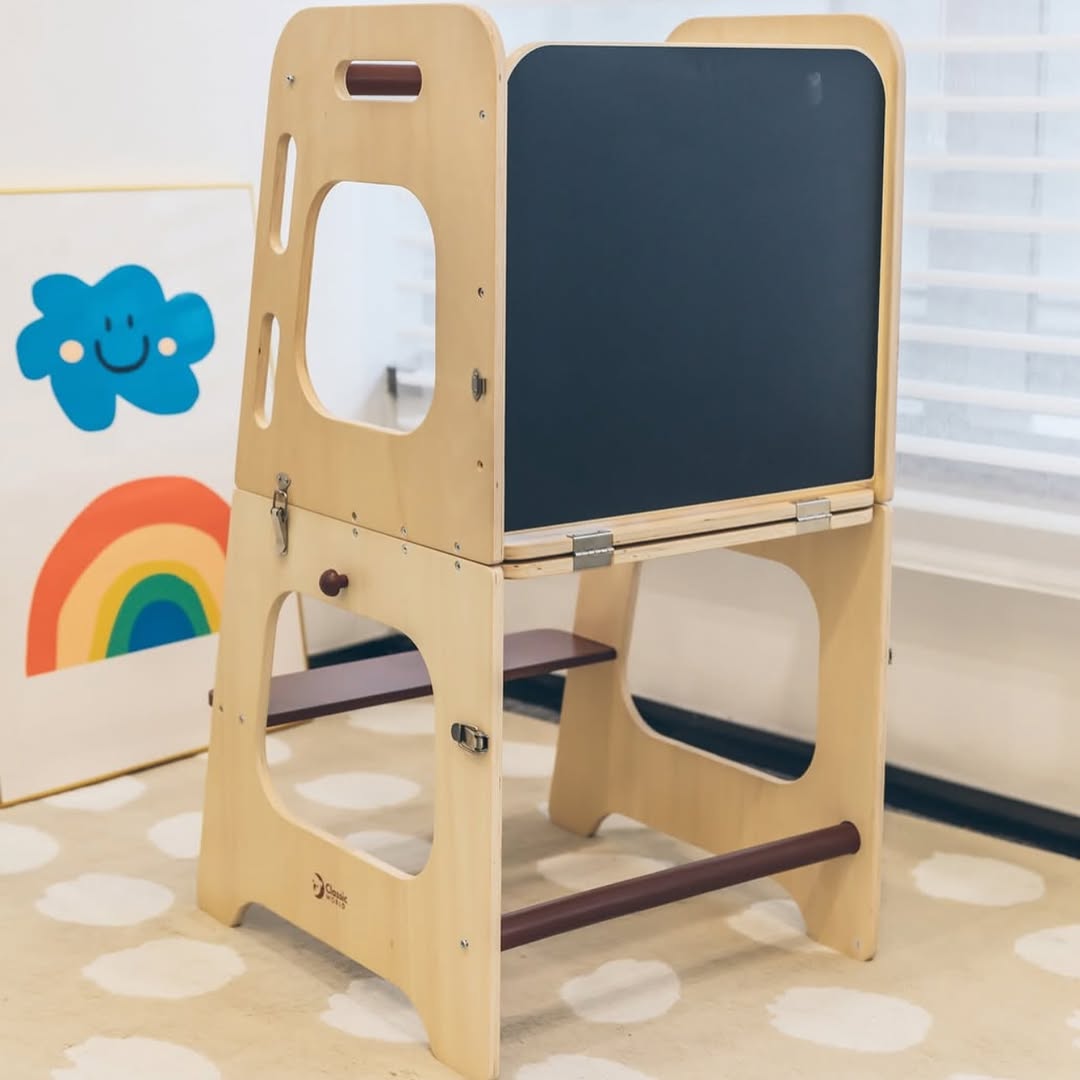 Đồ Chơi Tháp Đa Năng Biến Hình Thành Bàn Ghế Classic World - Convertible Helper Tower Table