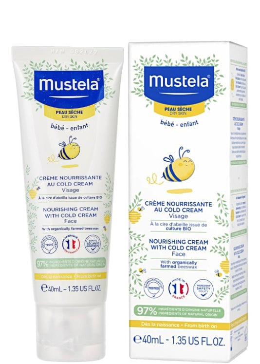 Kem Dưỡng Ẩm Cho Da Khô Nourishing Cream With Cold Cream Cho Bé (40ml) | Mustela