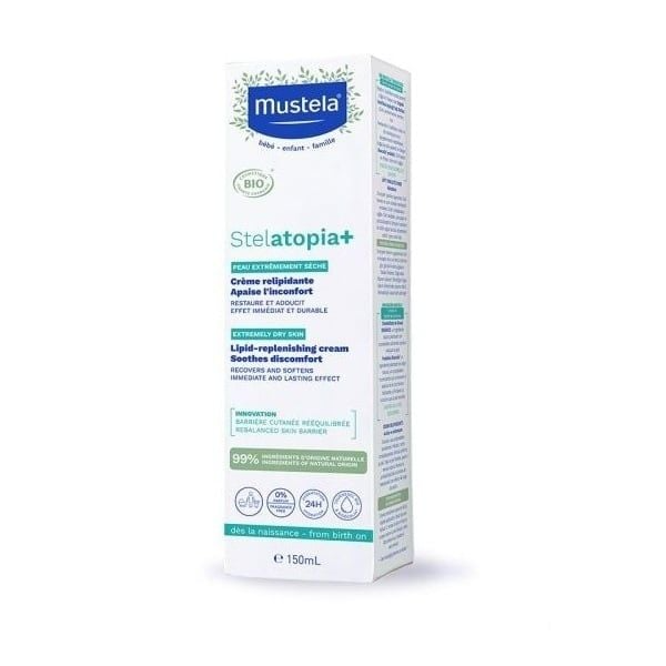 Kem Dưỡng Da Viêm Da Cơ Địa Cho Trẻ Sơ Sinh Và Mẹ Bầu Stelatopia+ Lipid-Replenishing Cream 150ml